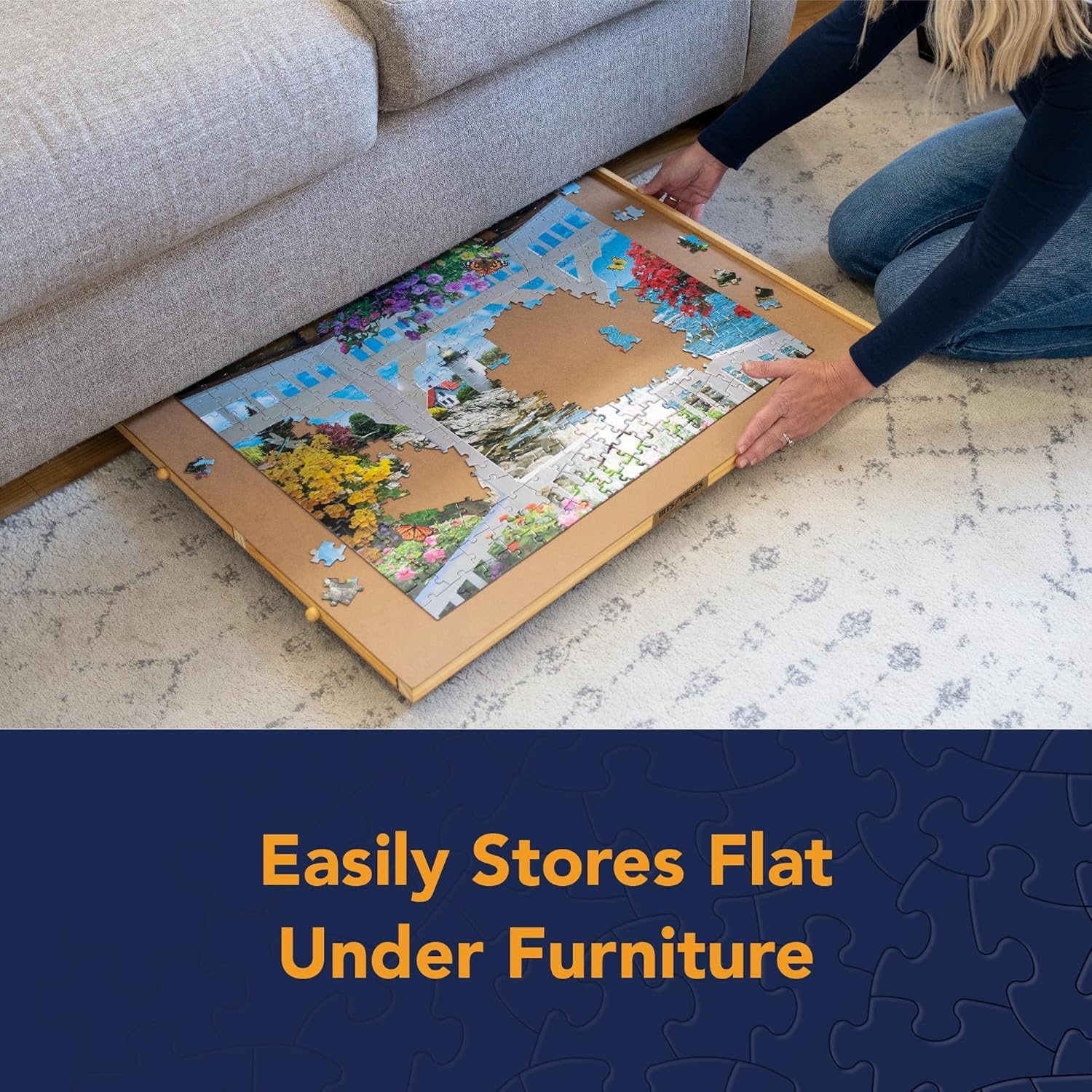 Amazon | Bits and Pieces 回転パズルボード 引き出し付き